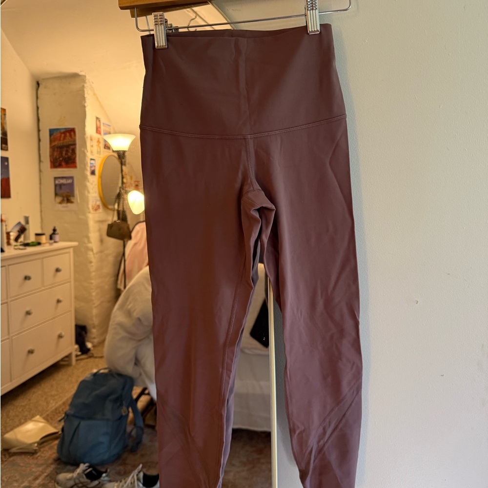 High-Waisted Mauve Leggings